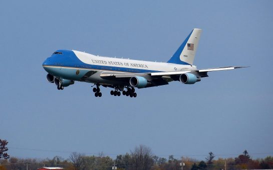 Air Force One in the sky