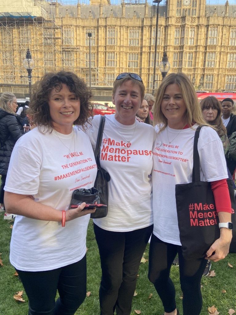  Menopause Matters outside parliament