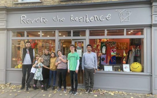 A picture of staff outside Revere the Residence shop
