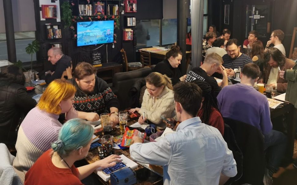 Players play Dungeons & Dragons in a London pu