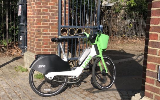 Lime bike blocking path