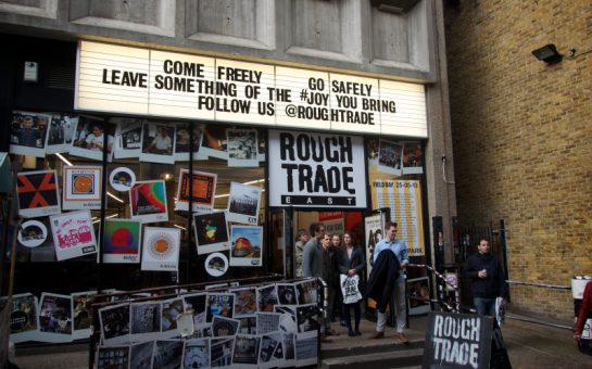 View of front of Rough Trade's East store