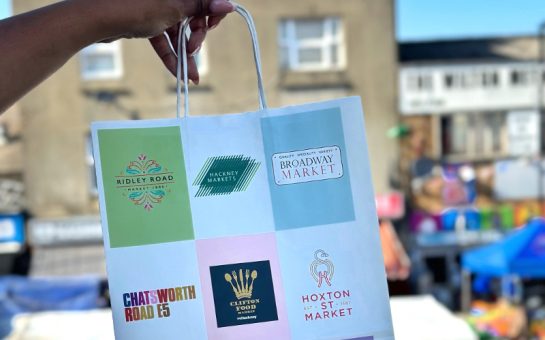 Picture shows the Raze bag designed for Hackney markets