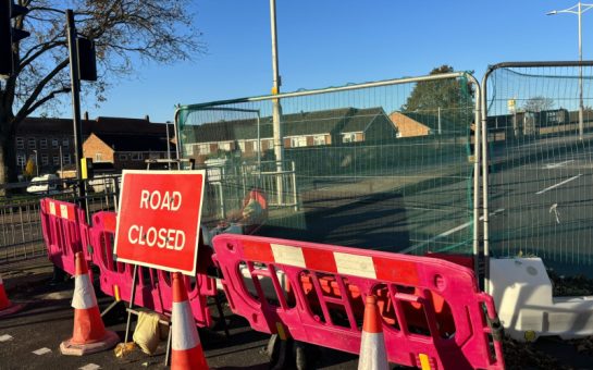 Broadmead Road red signpost saying Road Closed