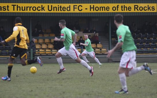 An image of East Thurrock football stadium where Romford are relocating