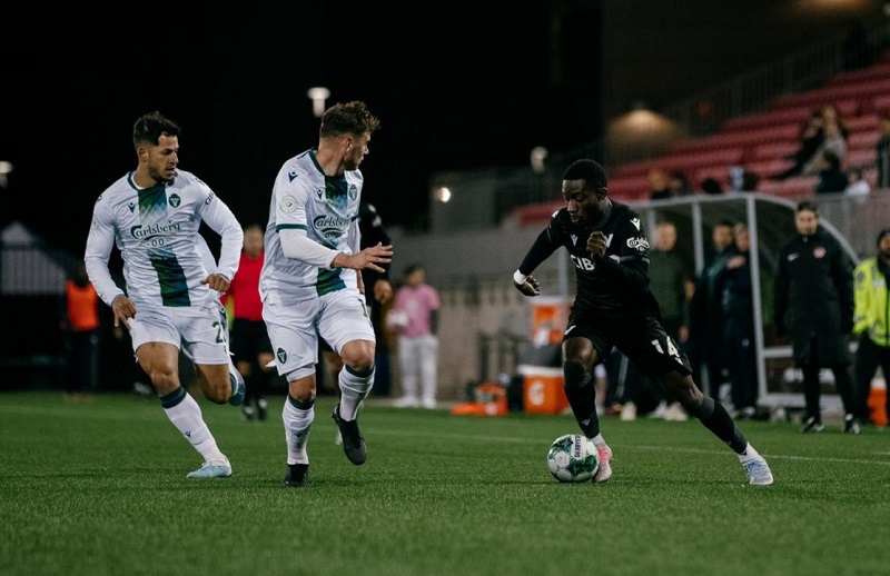 Vancouver FC's Nicky Gyimah during a game