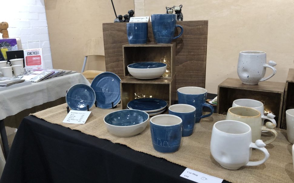 Ceramics stalls at Japanese Christmas Market