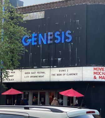 The exterior of the Genesis Cinema in Whitechapel