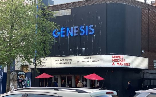 The exterior of the Genesis Cinema in Whitechapel