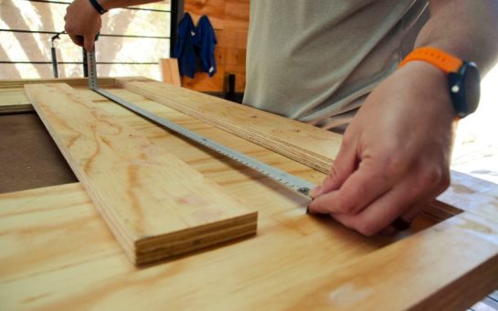 A tape measure used in woodwork