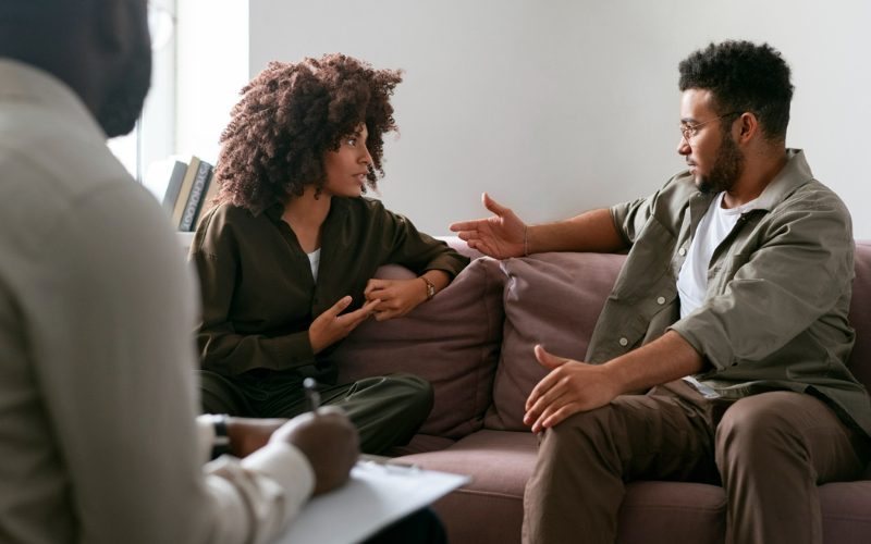People in talking therapy