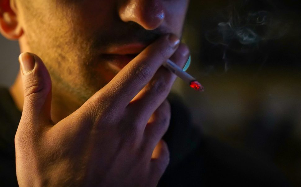 A man smoking (Credit: Free to use from Unsplash)
