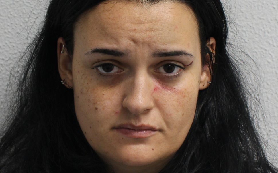 Police photograph of Hope Rowe