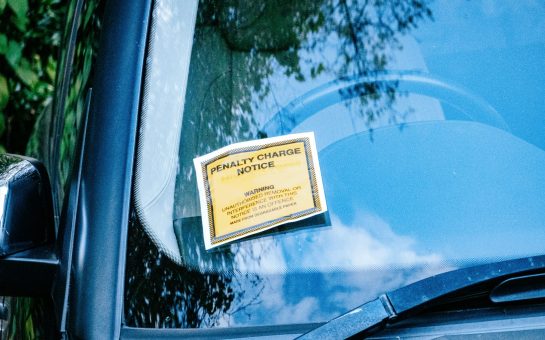 Parking Fine Affixed to Car