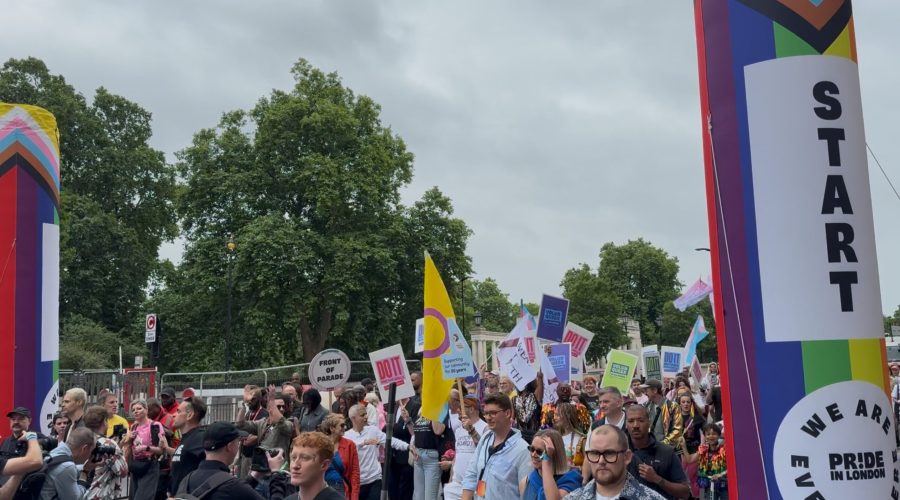 Beginning of Pride Festival March in London