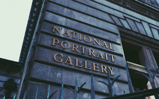 Photo of the National Portrait Gallery sign