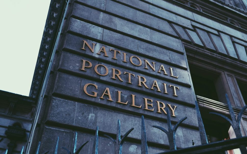 Photo of the National Portrait Gallery sign