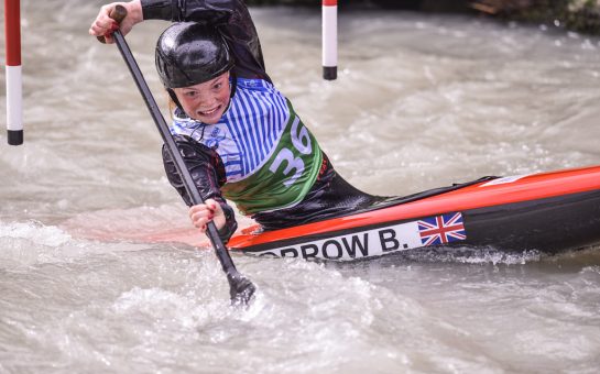Beth Forrow in her canoe (Credit: Maxwell via Flickr)