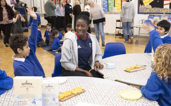 Image of Christine Ohuruogu in the school