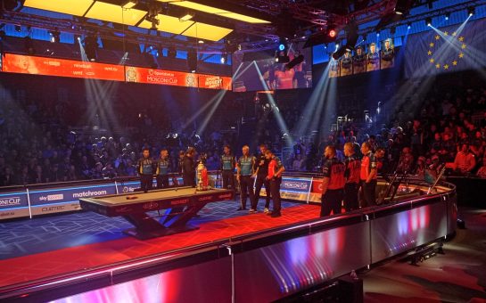 Opening night at the 2025 Mosconi Cup (Credit: James Bools)