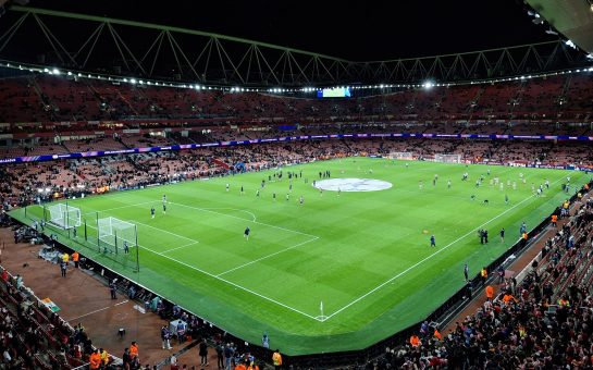 Inside shot of Arsenal's Emirates stadium