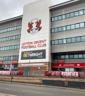 The outside of Leyton Orient Stadium -Brisbane Road