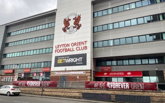 The outside of Leyton Orient Stadium -Brisbane Road
