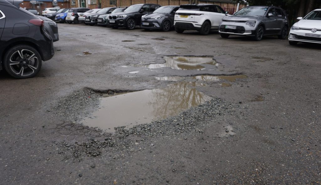 The two-metre wide Enfield pothole that featured in the viral video
