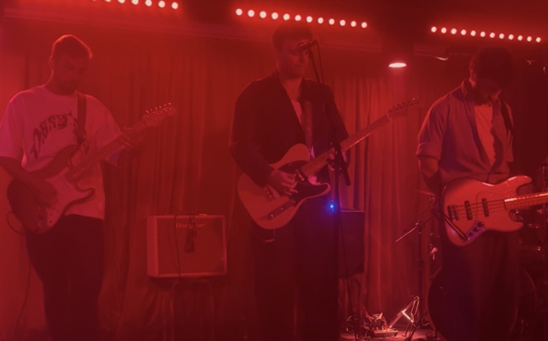 A band performing on stage