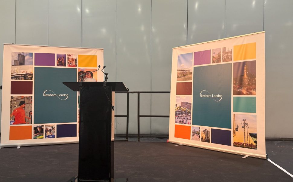 Newham podium