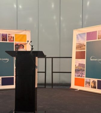Newham podium