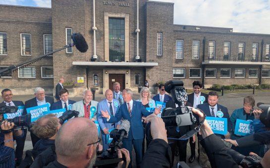 An image of Nigel Farage in Havering