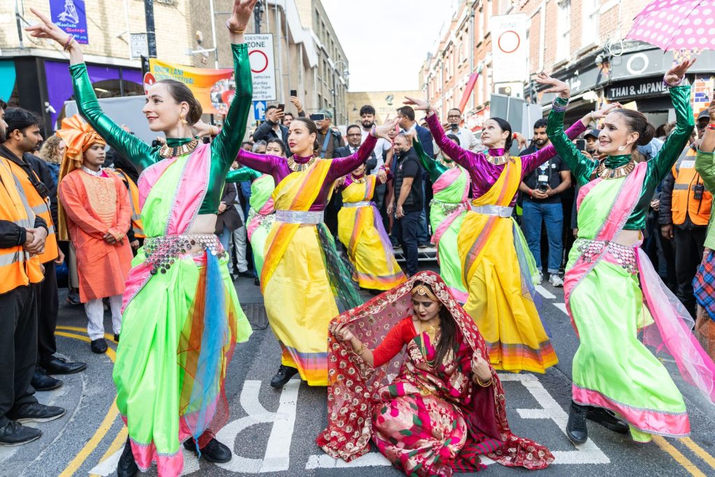 Dancers at Brick Lane Curry Festival